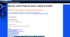 Desktop Screenshot of antiquetrucks4sale.com